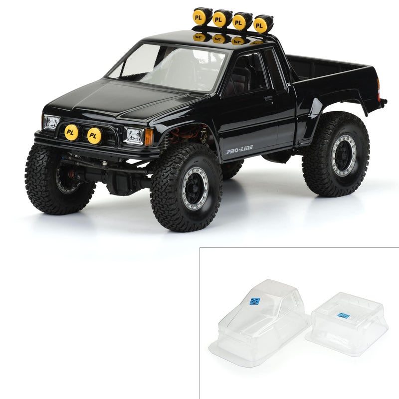 برو-لاين ريسينج Pro-line Racing 85 Toyota HiLux SR5 Clr BodySCX10 Honcho 12.3 WB PRO346600 أجسام السيارات/الشاحنات أجنحة وشارات - Image 1